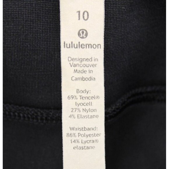 Lululemon Women's Light Strides Crop 23" Pants Gray Black Travel Work Studio 10 - Picture 6 of 8